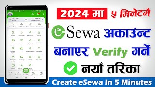 eSewa Account Kasari Banaune  How To Create And Verify eSewa Account In 5 Minutes eSewa Id 2023 [upl. by Fanya]