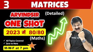 Matrices One shot video for Class 12 Maths NCERT for CBSE Boards 2023 [upl. by Egiarc]