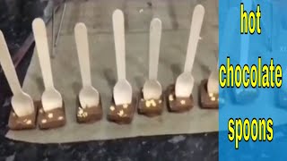 How to make hot chocolate spoons chocolate stirrers [upl. by Goodard]