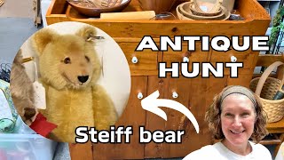 Antique huntSteiff teddy bear find🧸 [upl. by Delanty]