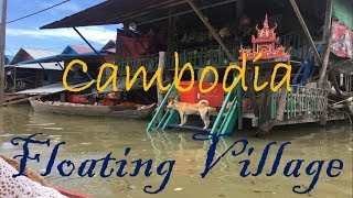 Cambodia  Unique Village Floating Village  Kampong Phluk Tonle Sap Siem Reap  Angkor Wat [upl. by Ahsrats213]