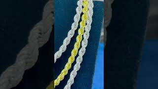 Youve Gotta See This Silver Moissanite Rope Chain 🔥 rap [upl. by Aitahs521]