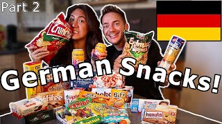 American Girlfriend Tries GERMAN SNACKS amp CANDY Part 2  Where Is The Kinder Surprise [upl. by Aprile663]