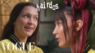 Bella Hadid Gets a New Hairdo  Vogue [upl. by Volin94]