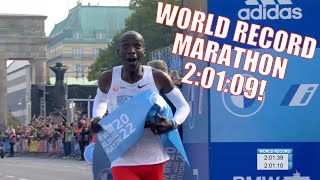 Eliud Kipchoge Breaks Marathon WORLD RECORD In Berlin Runs 20109  RACE VIDEO [upl. by Ydnarb189]