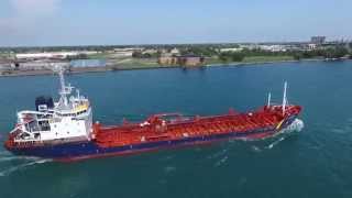 Detroit River Freighters September and late August 2015 [upl. by Stephi]