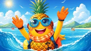 Pineapple 🍍 song 🎵for kids cartoon music 🎶 😊😊Honey bee 🐝 [upl. by Jehias]