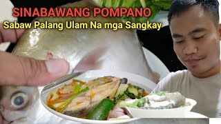 Sinigang na Pompano Recipe Sabaw palang Ulam na  Lutong Pacham Panlasang pinoy [upl. by Ennaeirb]