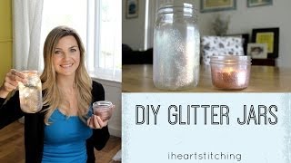 DIY Glitter Jars 2 Ways [upl. by Hgielra]