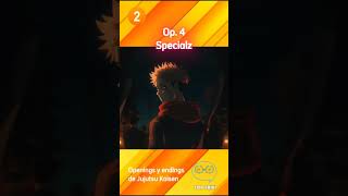 Top 5 Openings y endings de Jujutsu Kaisen [upl. by Soelch]