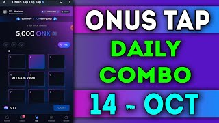 Onus Tap Tap Tap Daily Code 14 October 2024  Today Onus Daily Code  AGP onusdailycode [upl. by Adnaval]