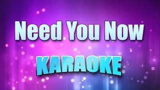 Lady Antebellum  Need You Now Karaoke amp Lyrics [upl. by Bronson]