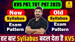 KVS New Vacancy 2025  Official New Syllabus Exam Pattern for KVS PRT TGT PGT  KVS Vacancy 2025 [upl. by Lihp]