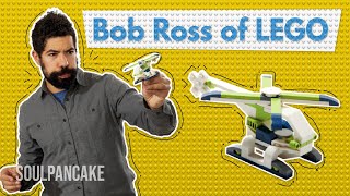 The quotBob Ross of LEGOquot Builds a LEGO Helicopter  Brick X Brick [upl. by Trillbee]