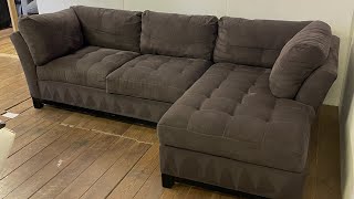 Gray Cindy Crawford Sectional  Used Furniture for Sale Frederick MD [upl. by Scopp]