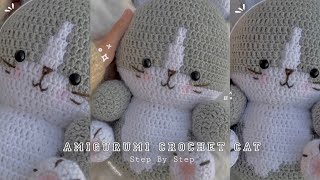 How to Crochet an Amigurumi Cat Plushie StepbyStep Easy Beginner Tutorial Valentine Crochet Makes 💘 [upl. by Miquela]