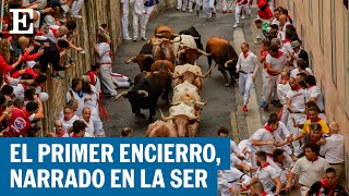 SAN FERMÍN 2023  Así ha sido el primer encierro de los Sanfermines  EL PAÍS [upl. by Erait]