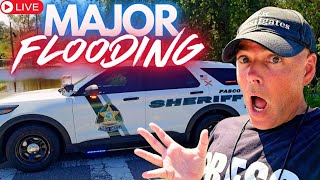 MAJOR FLOODING Pasco County HURRICANE MILTON Florida LIVE [upl. by Arleta]