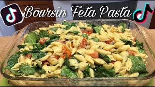 BOURSIN FETA CHEESE PASTA  Viral TikTok Recipe  Lola Norie Vlogs [upl. by Aicia15]