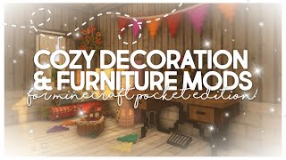 Cozy Decoration amp Furniture Mods You MUST Try For Minecraft PE 120 🩷 [upl. by Javler]