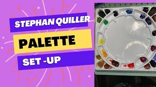 Quiller Palette Prep and Set  Up watercolor art painting [upl. by Annahtur690]