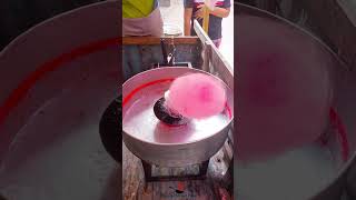 Cotton Candy  Giant Cotton Candy Flower  Cotton Candy Making Biggest Flower Art [upl. by Adda786]