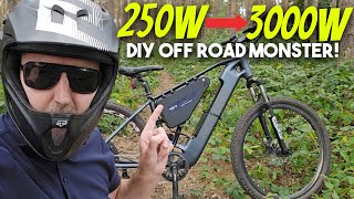 Upgrade your off road ebike into a 3000W monster in 30 minutes [upl. by Aehsan]