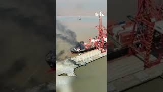 Explosion at NingboZhoushan Port [upl. by Zarah]