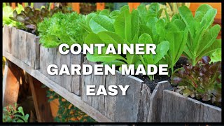 Container Gardening 101 Grow Food in Any Space [upl. by Nnanaej868]