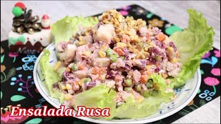 MEZCLA VEGETALES CON POLLO Y UN POCO DE MAYONESA Y TENDRÁS UNA DELICIOSA ENSALADA RUSA [upl. by Perloff927]