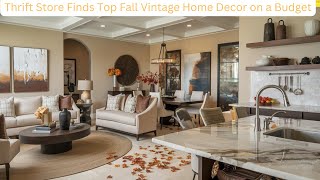 Thrift Store Finds Top Fall Vintage Home Decor on a Budget [upl. by Aidyn]