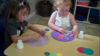 Preschool Activities Art Class BRENTWOOD CACHILD DAY CARESUNSHINE HOUSEOakley Martinez [upl. by Nahgem851]