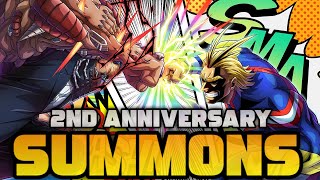 GLOBAL 2ND ANNIVERSARY SUMMONS  My Hero Ultra Impact [upl. by Luttrell]