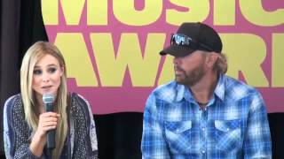 Kristen Bell Talks Sloth amp Hosting CMT Awards with Toby Keith in Nashville [upl. by Atinniuq]