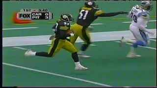 Pittsburgh Steelers Rare Touchdowns Travis Davis 102 Yard Fumble Return vs Panthers 122699 [upl. by Finer938]