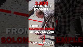 3000YearOld Stones from Solomons Temple Uncovered holylanduncovered history ancient [upl. by Edniya]