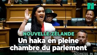 En NouvelleZélande cette députée maorie sidère le parlement avec son premier discours enflammé [upl. by Atnima837]