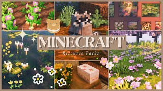 Top 10 Most Beautiful Resourcepacks 🍃  Minecraft Texturepack Review [upl. by Amalbergas422]