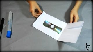 How To Make Paper CD COVER  كيف تصنع حافظة أسطوانات ورقية [upl. by Airasor]