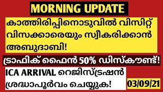 MORNING UPDATEകാത്തിരിപ്പിനൊടുവിൽ വിസിറ്റ് വിസക്കാരെയും സ്വീകരിക്കാൻ അബുദാബി [upl. by Neomah]