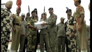 India Pakistan border guards exchange Eid sweets [upl. by Ronoh]