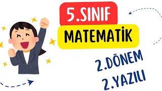 MEB 5SINIF MATEMATİK 2DÖNEM 2 YAZILI SINAVI matematik [upl. by Miller]