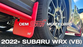 VB WRX OEM STI Mudflaps Install  202224 Subaru WRX [upl. by Serge864]