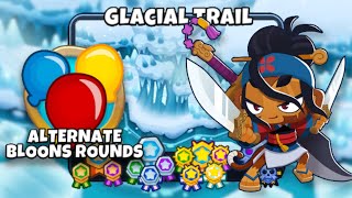 Glacial Trail Alternate Bloons Rounds 🚫 Monkey Knowledge WalkthroughGuide  Bloons TD6 [upl. by Delija]