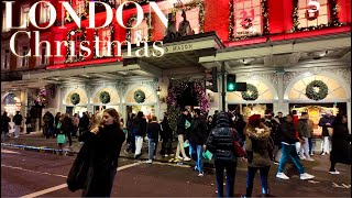 Christmas Frenzy Sunday Evening Walk in London [upl. by Ecyned]