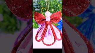 DIY Christmas Angels Ornaments for Christmas Tree Decorations🎄christmas shorts decor angel [upl. by Nnaeirelav39]