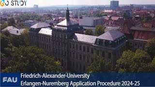 FAU ErlangenNürnberg  Application process 202425 step by step guide  No Application Fee [upl. by Yelrihs]