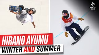 Ayumu Hirano  Summer AND Winter Olympian 😎 [upl. by Kcirdet]