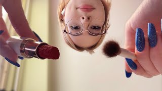 ASMR Doing Your Makeup Laying Down  First Person Skin Care amp Makeup Application [upl. by Vandervelde]