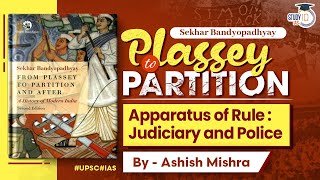 From Plassey to Partition  Apparatus of Rule  Judiciary amp Police  Modern History  UPSC [upl. by Inneg]